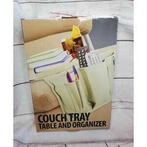 Kovot Sofa Couch Arm Tray Table Remote Control and Cellphone Organizer Holder